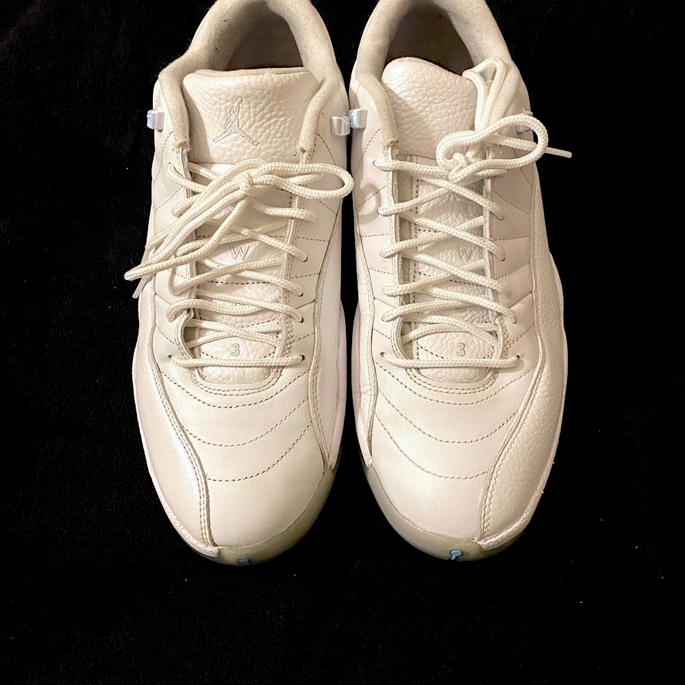 Jordan 12 low Sleek white